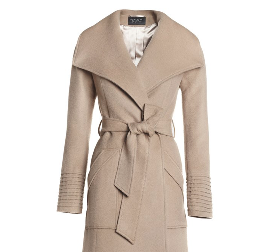 Sentaler Long Wide-Collar Wrap Coat - Meghan