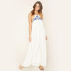Forever 21 White Halter Maxi / Swim Cover Up