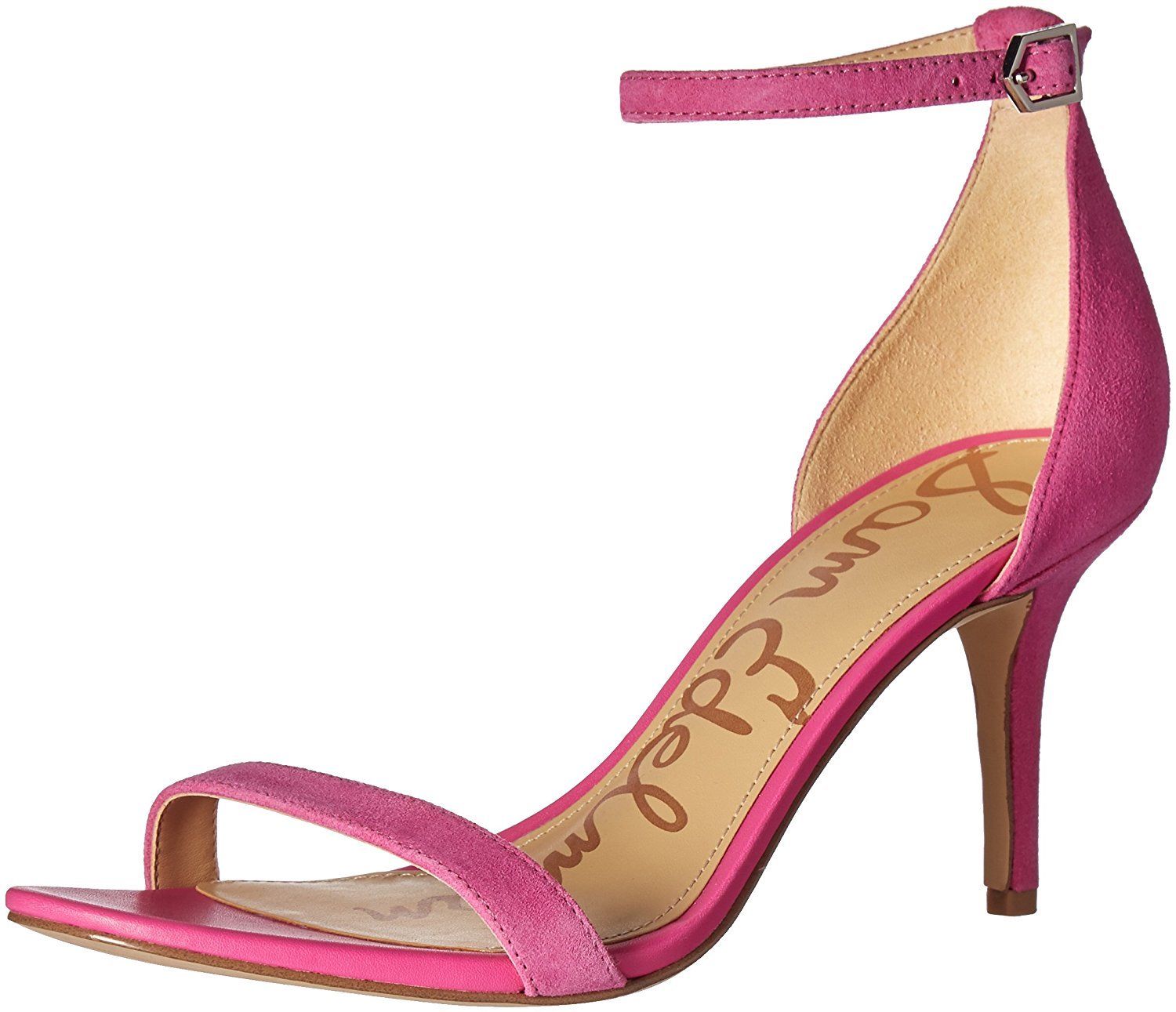 sam edelman pink velvet heels