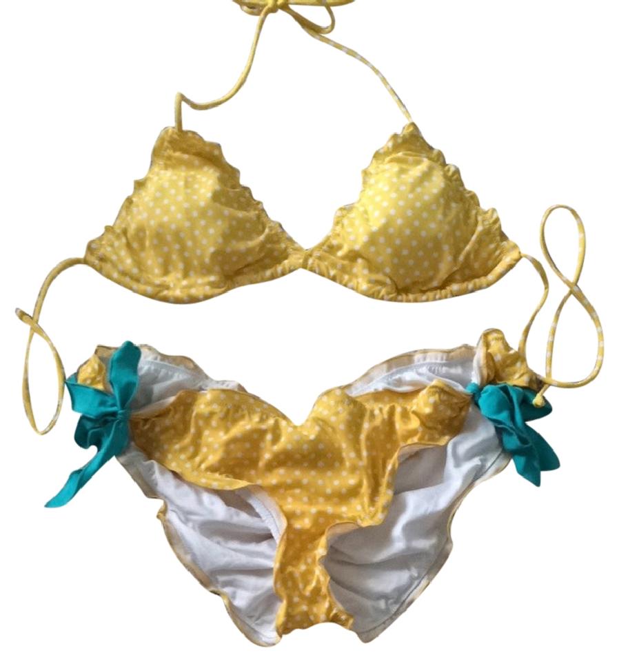 Victoria's Secret Yellow Polka Dot Bikini - Meghan's Mirror