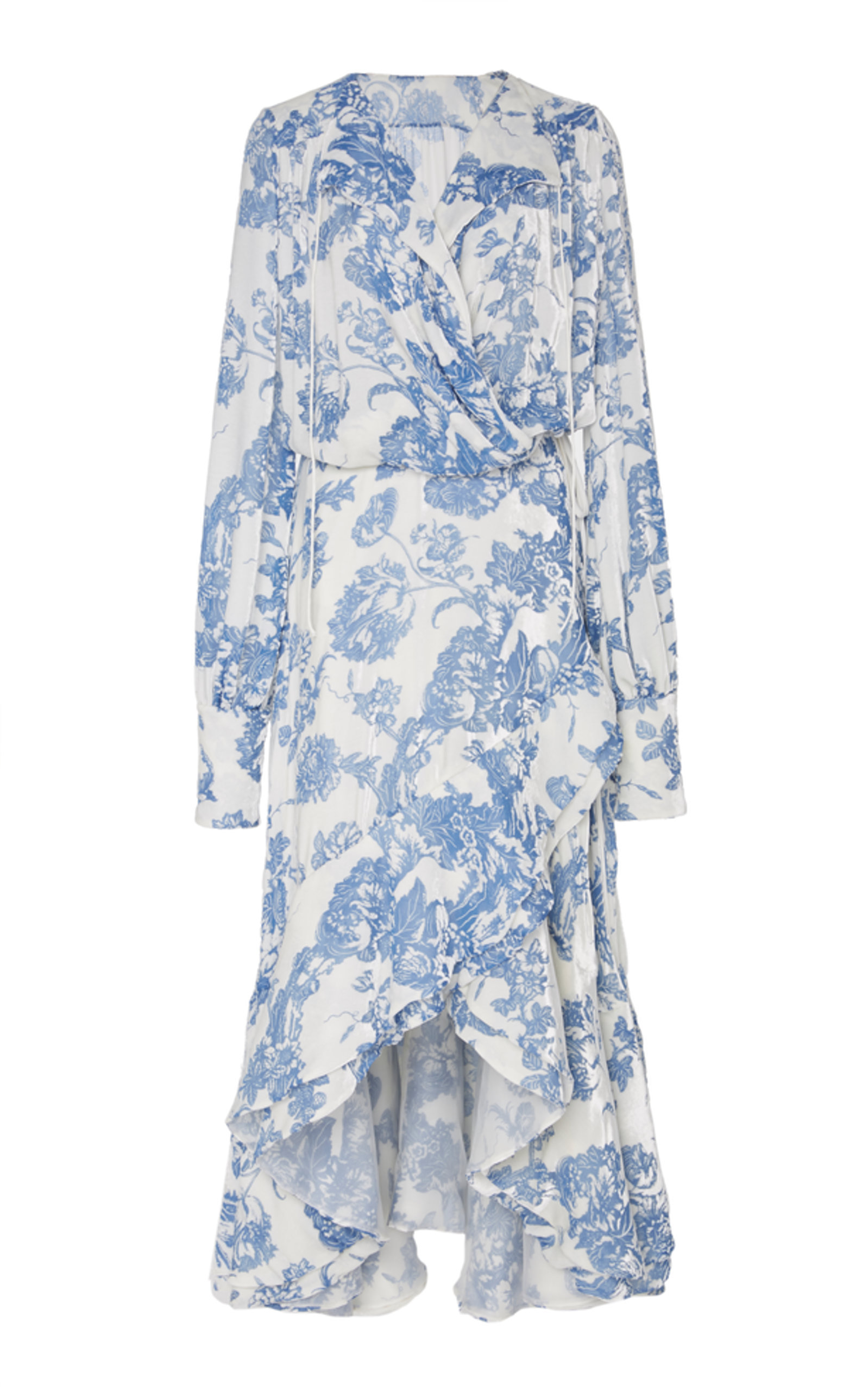 Oscar de la Renta Chiffon Floral Dress Oscar de la Renta Chiffon Floral Dress