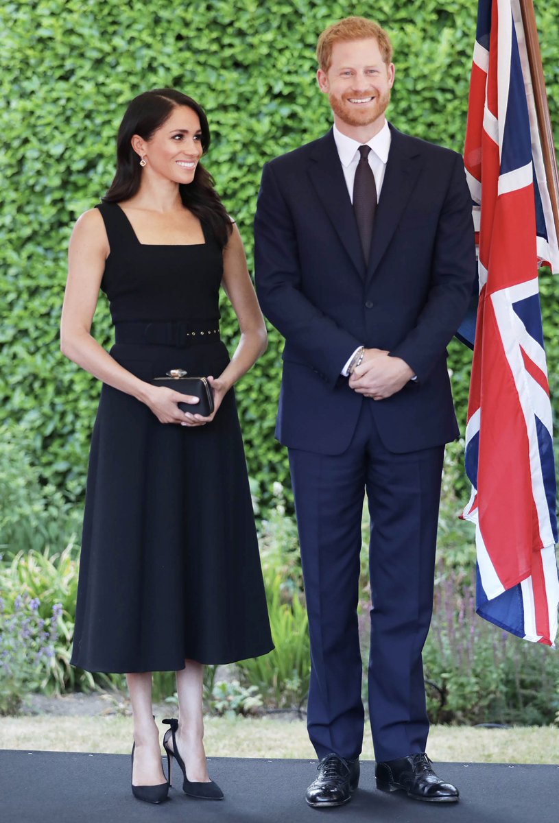 meghan garden party dress Meghan & Harry Attend Garden Party in Ireland