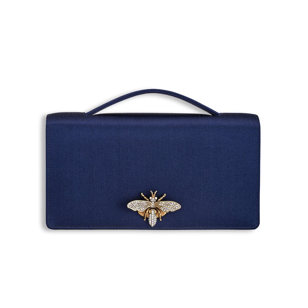 Christian Dior navy blue pochette