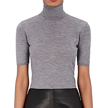 シェリエ Turtleneck short sleeve sweater シェリエ Turtleneck short sleeve sweater Turtleneck short