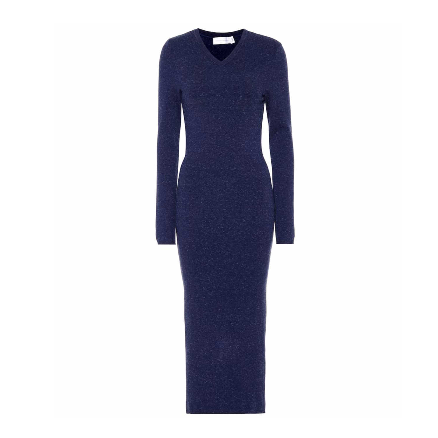 Victoria Beckham Wool-Blend Midi Dress ...
