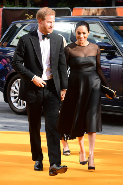 The Duke and Duchess of Sussex attending Disney's The Lion King European Premiere held in Leicester Square, London.