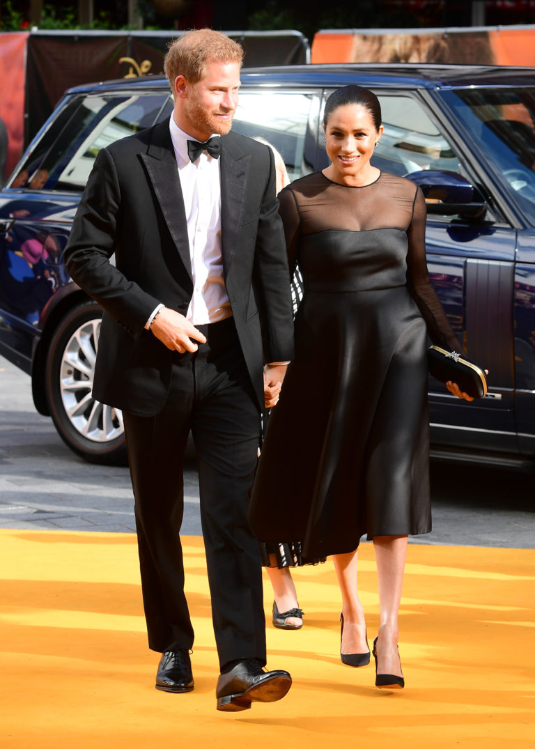 The Duke and Duchess of Sussex attending Disney's The Lion King European Premiere held in Leicester Square, London.