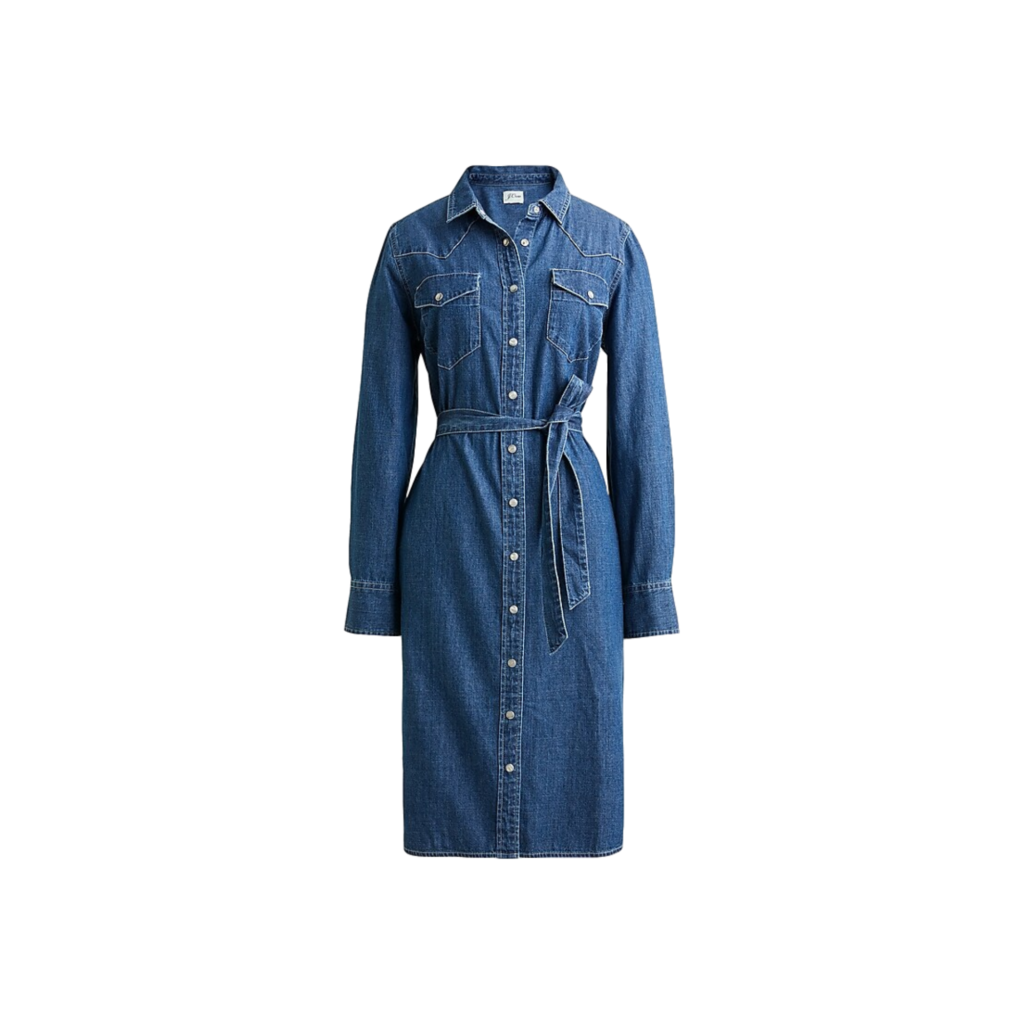 J. Crew 'Belted' Denim Shirtdress Meghan's Mirror