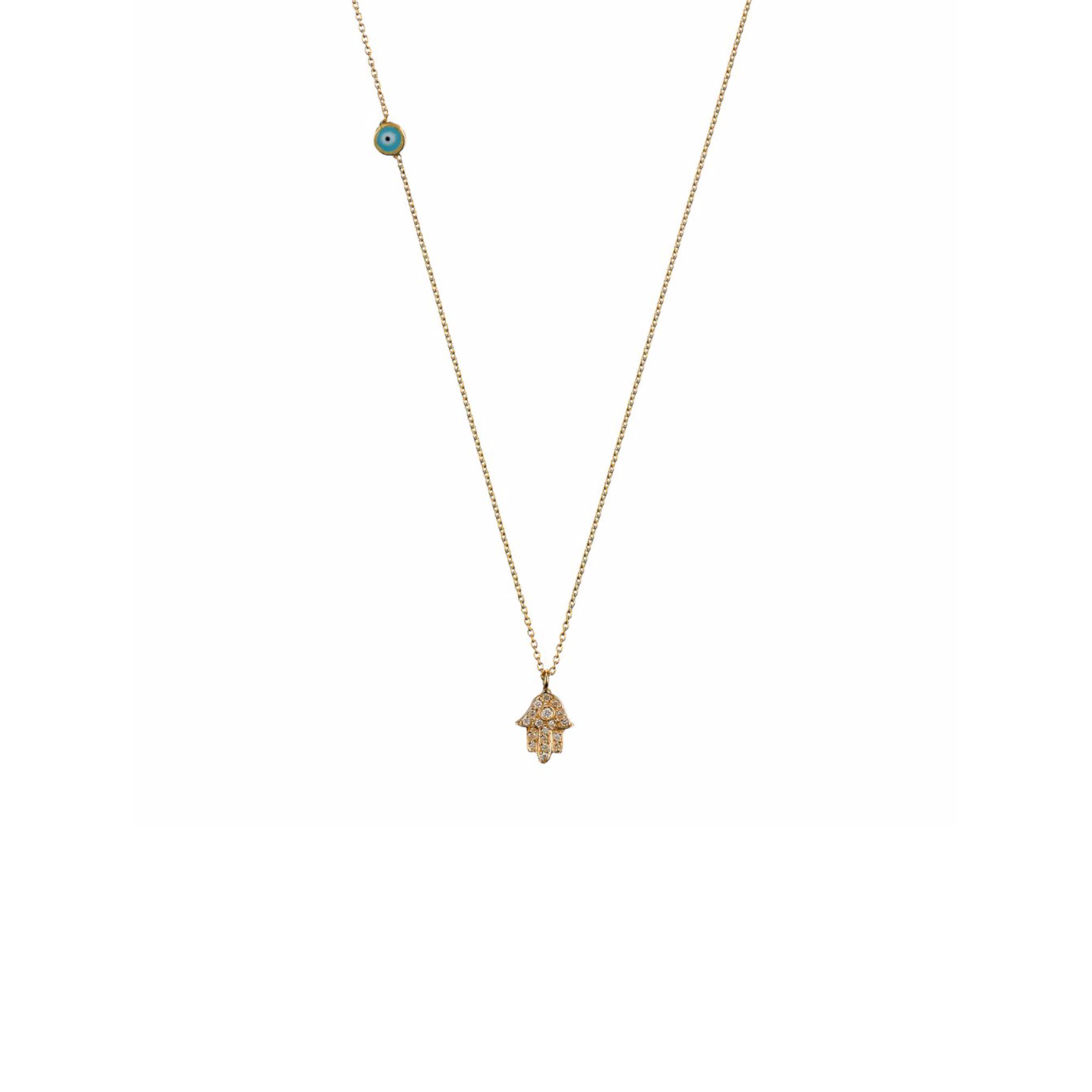 Mini Hamsa With Green Eye – ceMMent