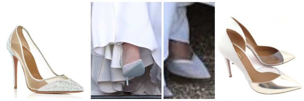 Bespoke Aquazzura Wedding Shoes - Meghan's Mirror