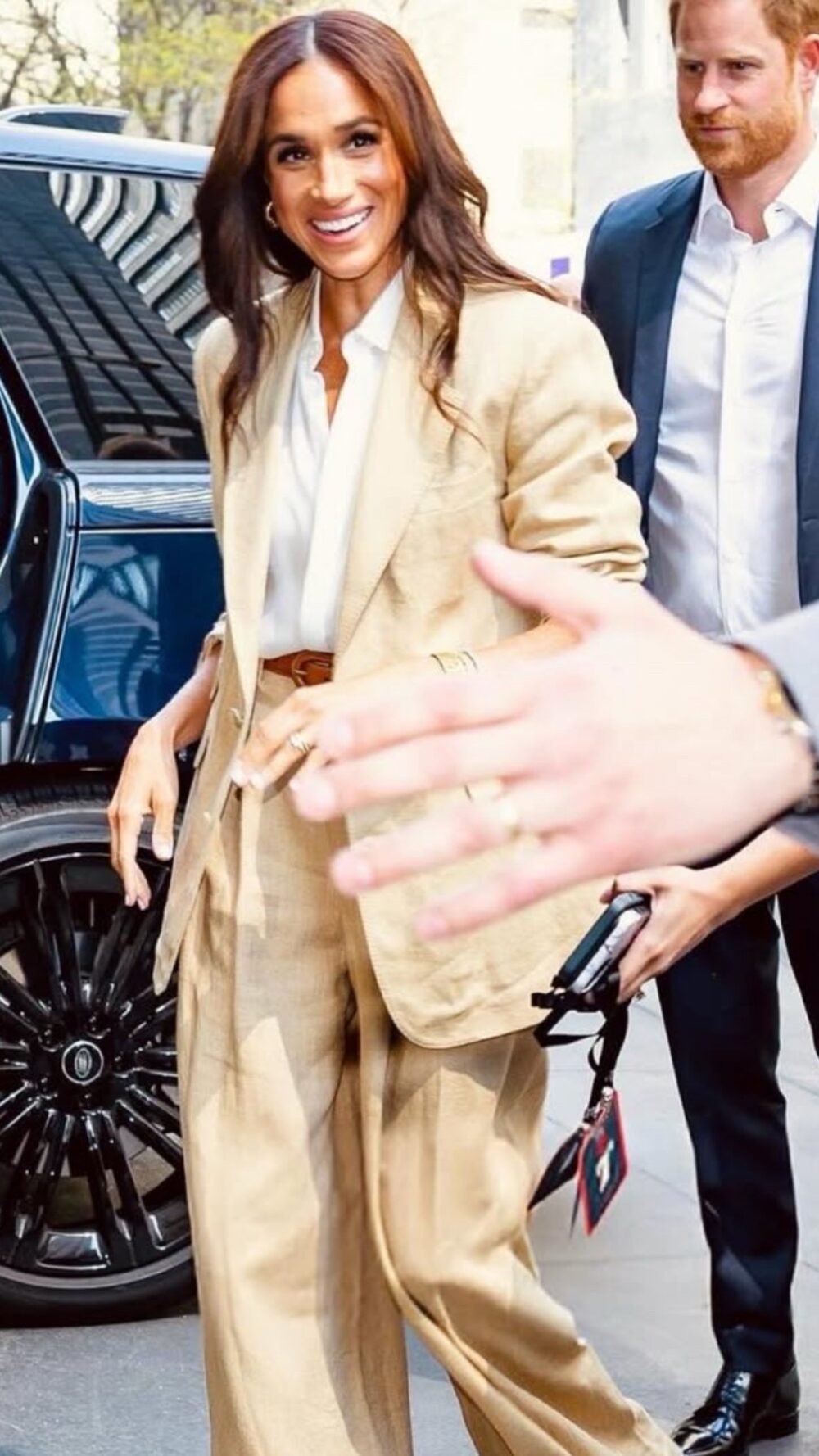 Meghan in Ralph Lauren in NYC